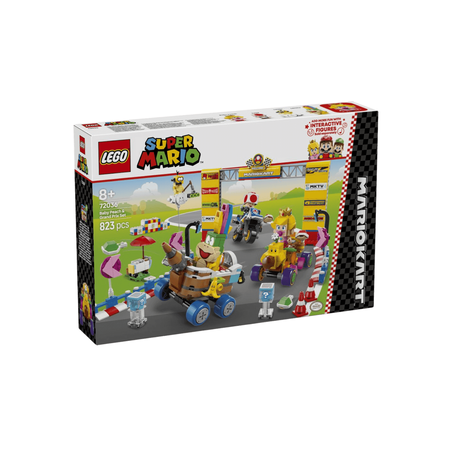 LEGO Super Mario Zestaw Mario Kart Baby Peach i Grand Prix 72036