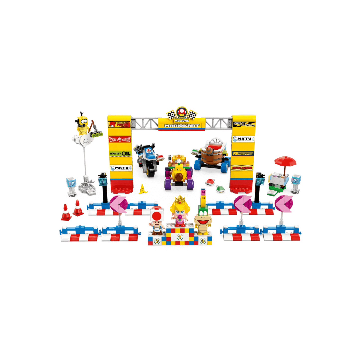 LEGO Super Mario Zestaw Mario Kart Baby Peach i Grand Prix 72036