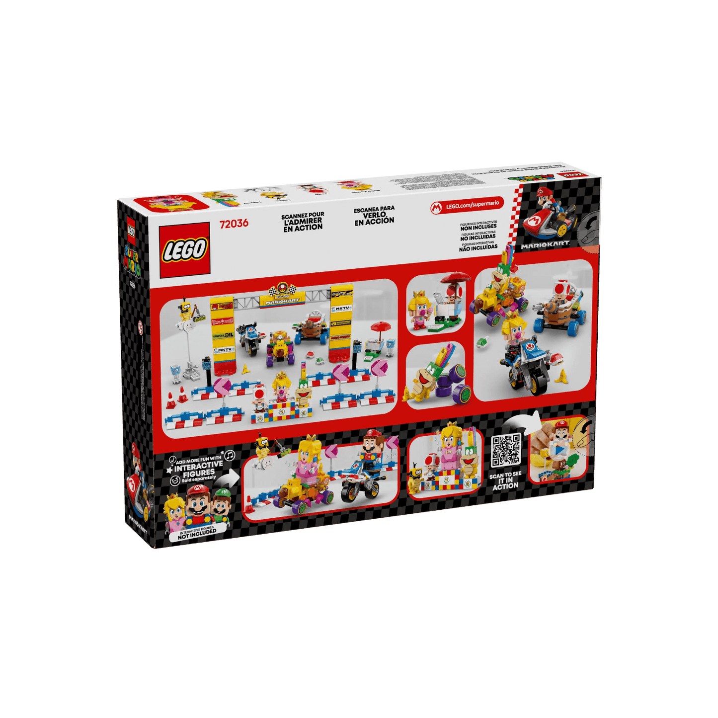 LEGO Super Mario Zestaw Mario Kart Baby Peach i Grand Prix 72036