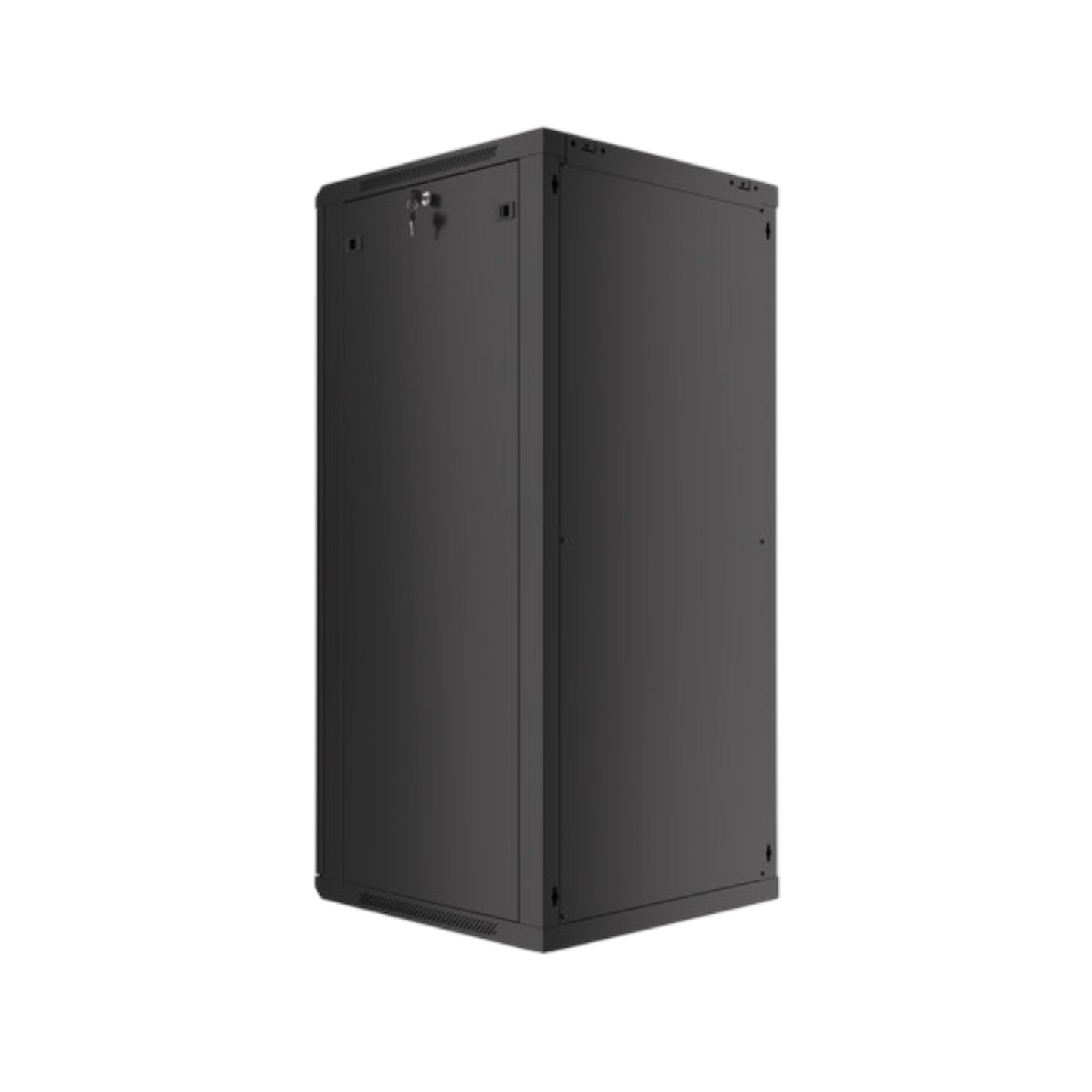 Szafa rack Lanberg 19" 27U 600x600mm wisząca V2 Drzwi szklane Czarny