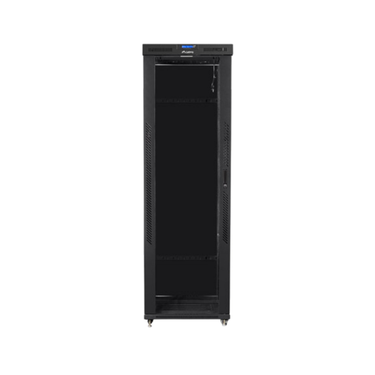 Szafa rack Lanberg 19" 47U 800x1200mm stojąca LCD V2 Drzwi szklane Czarny