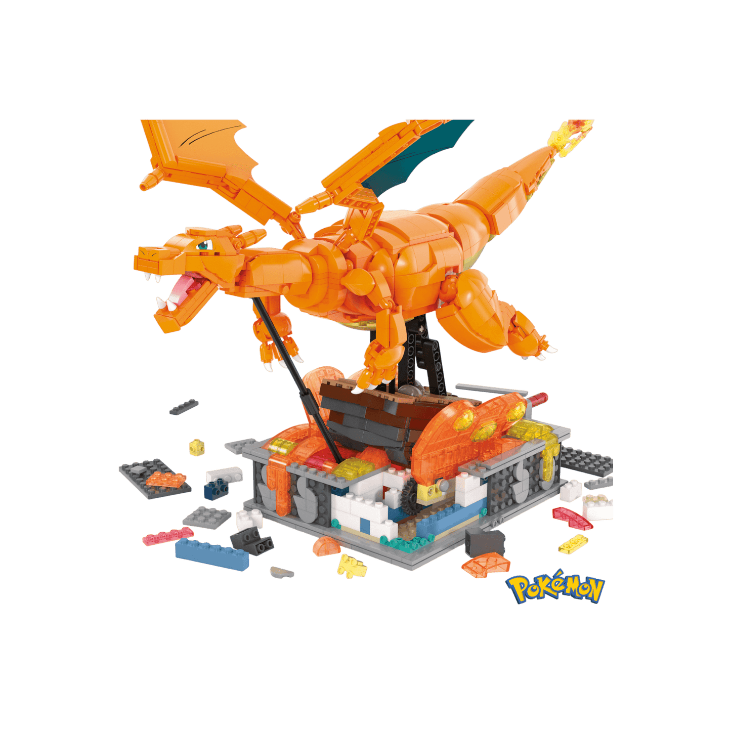 Klocki Mega Pokemon Mechaniczny Charizard Zestaw klocków konstrukcyjnych HMW05