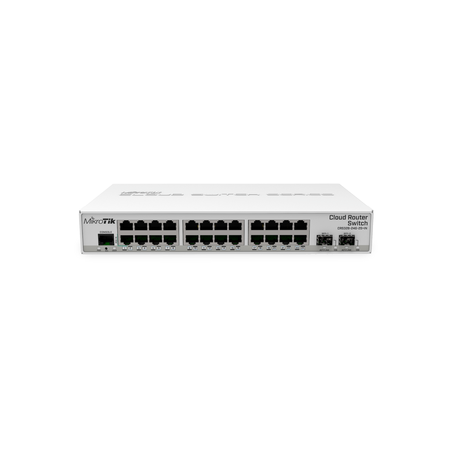 Switch zarządzalny Mikrotik CRS326-24G-2S+IN 24xGbE 2xSFP+ PoE