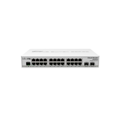 Switch zarządzalny Mikrotik CRS326-24G-2S+IN 24xGbE 2xSFP+ PoE