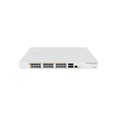 Switch zarządzalny Mikrotik CRS328-24P-4S+RM 24xGbE 4xSFP+ PoE