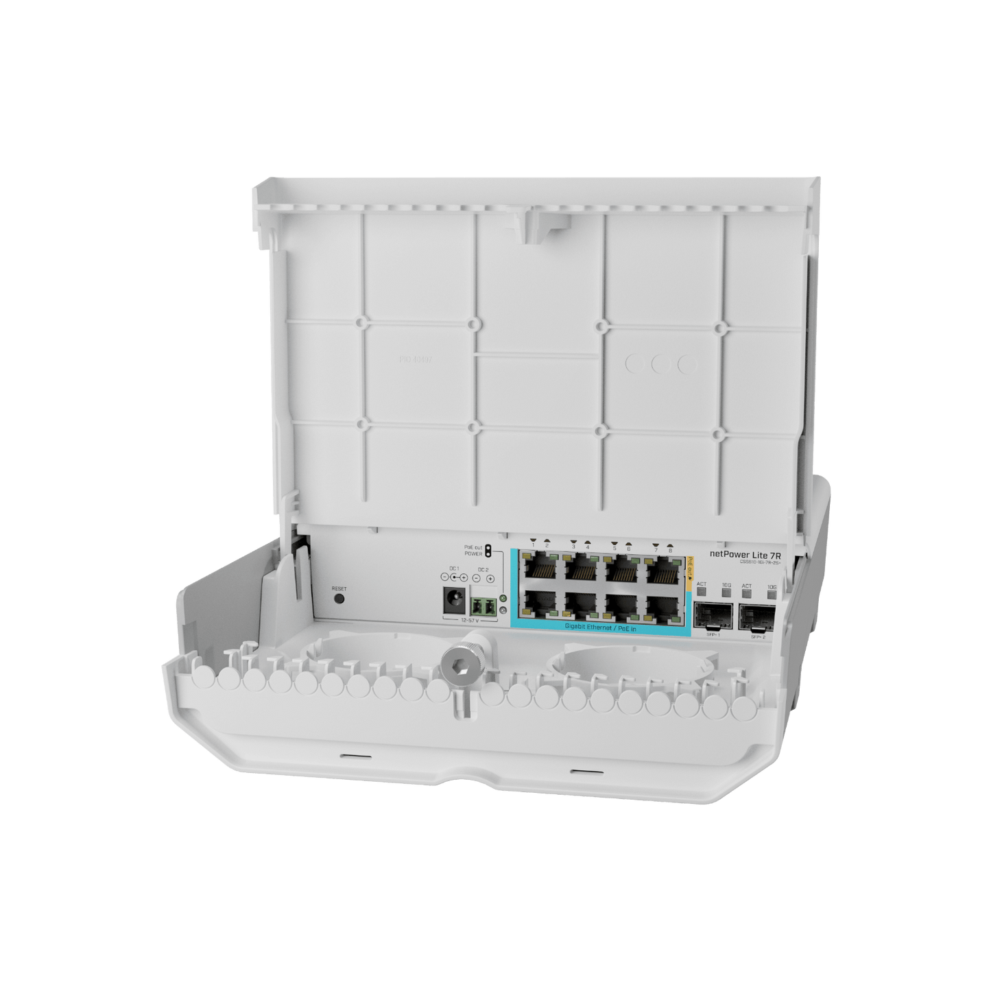 Switch zarządzalny Mikrotik netPower Lite 7R 8xGbE 2xSFP+ PoE