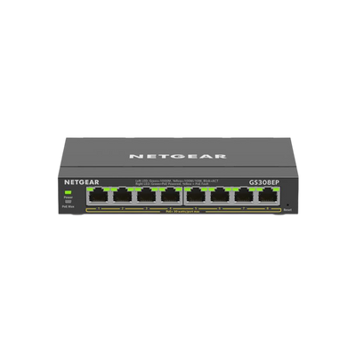 Switch zarządzalny Netgear GS308EP 8xGbE PoE+ 62W