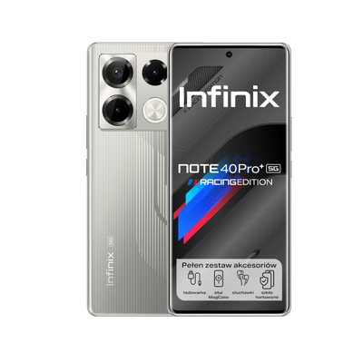 Outlet - Smartfon Infinix NOTE 40 Pro+ 5G Racing Grey Edition