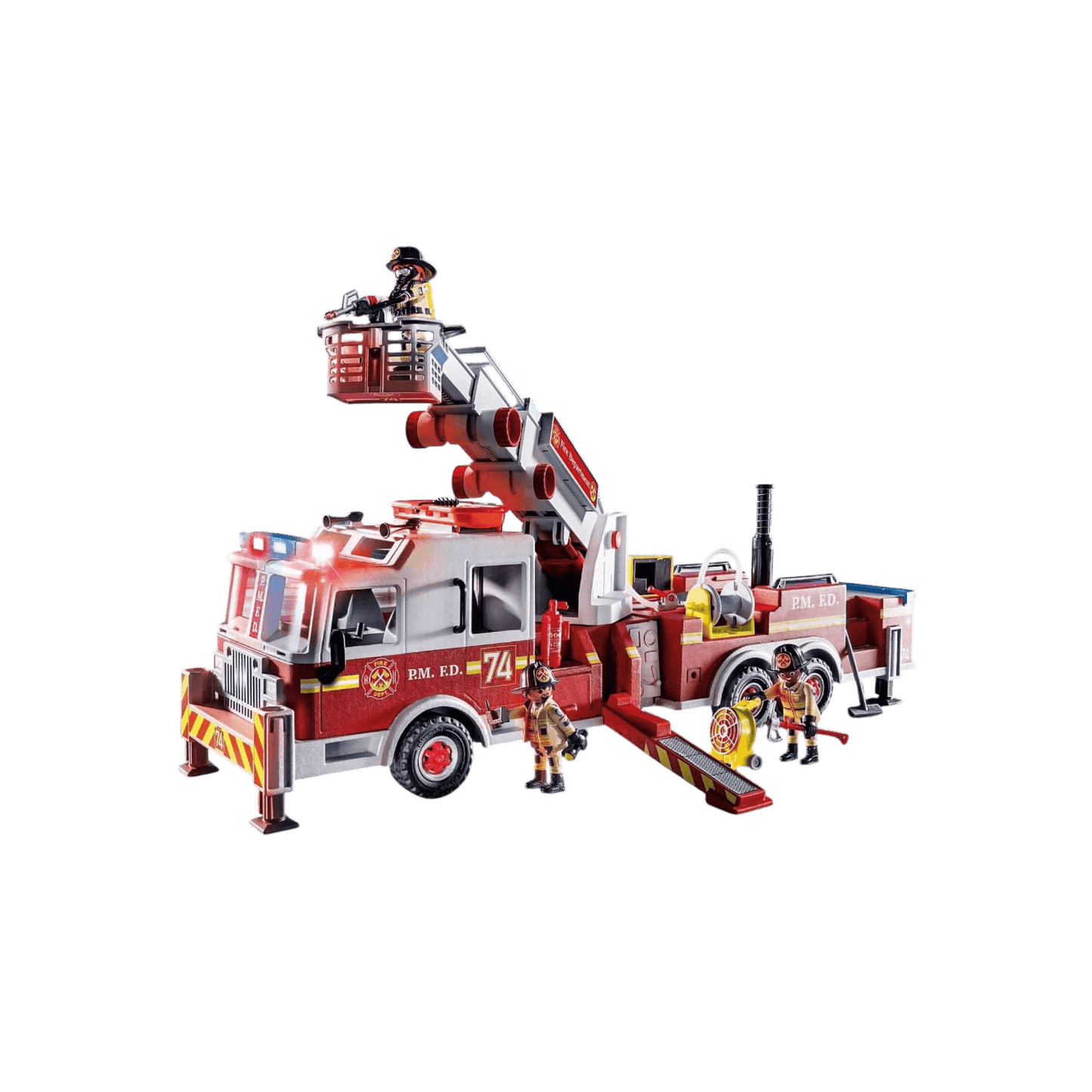 Playmobil Zestaw figurek City Action 70935 Wóz strażacki: US Tower Ladder