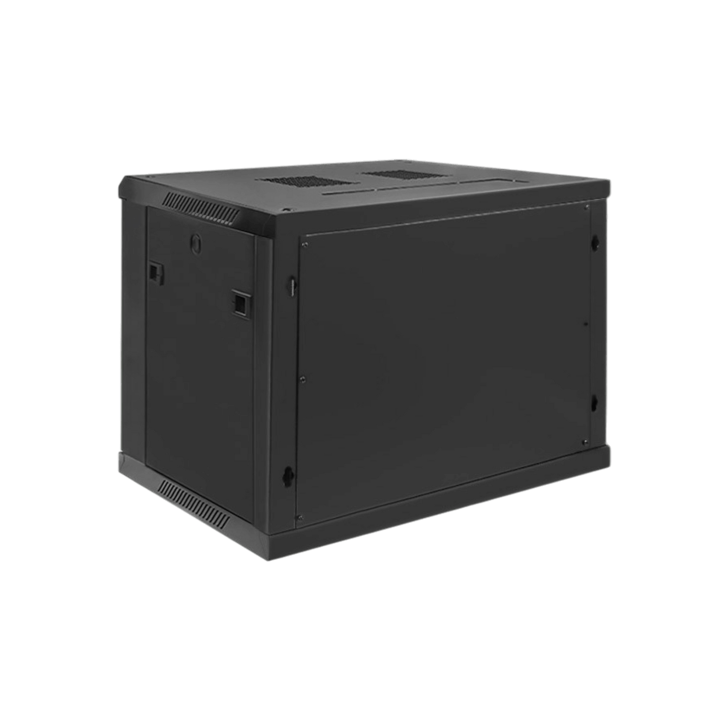 Szafa rack Qoltec 19" 9U 600x500x450mm wisząca Drzwi szklane Czarny