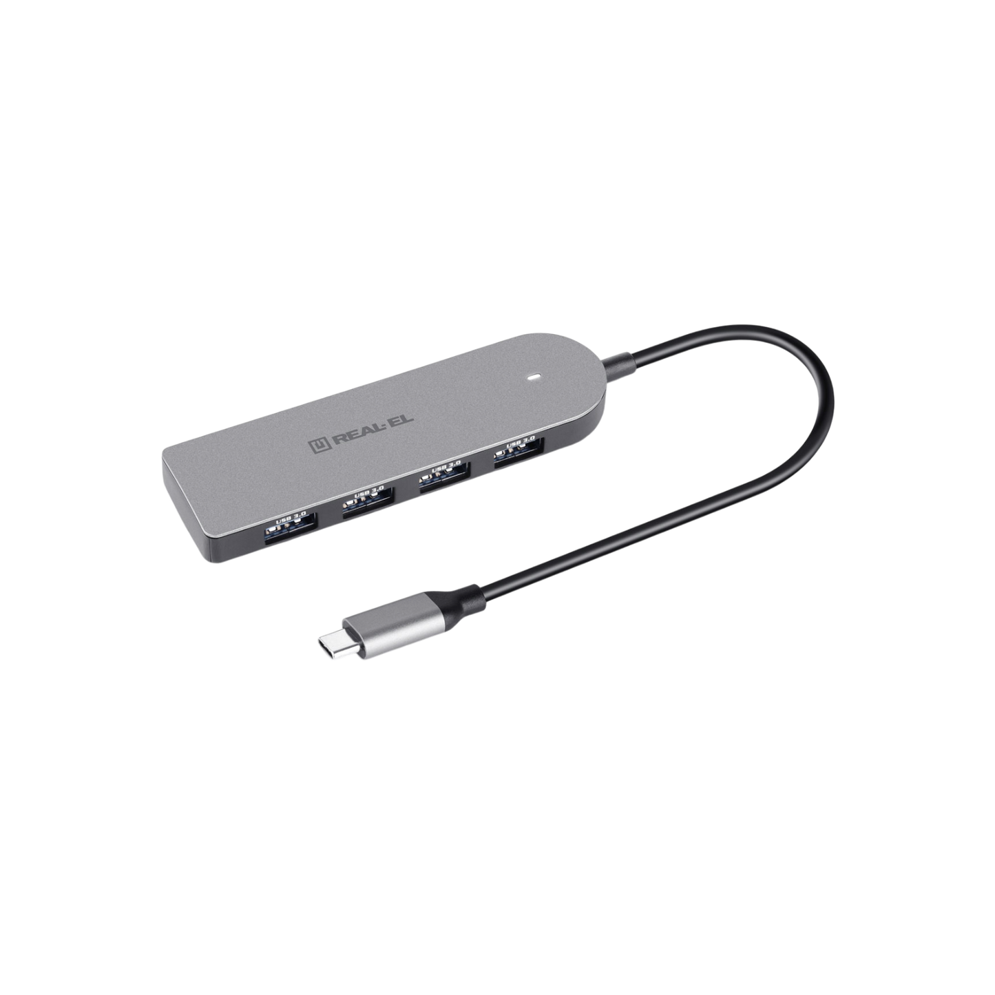 Hub USB REAL-EL CQ-415 USB-C USB 3.0