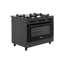 Kuchnia gazowo-elektryczna Ravanson KWGE-K90 Glass Black