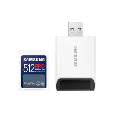 Karta pamięci SD Samsung PRO Ultimate 2023 SDXC UHS-I 512GB z czytnikiem