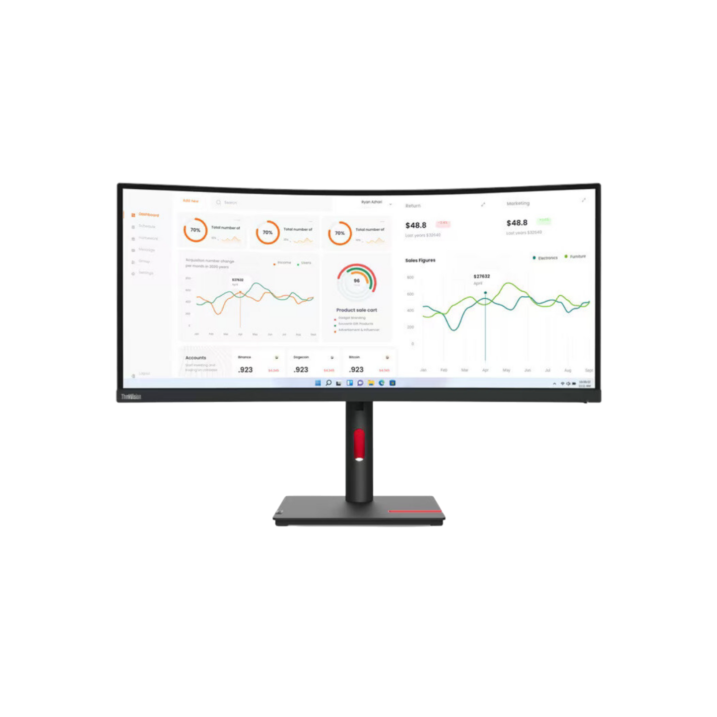 Monitor Lenovo T34w-30 34" VA UWQHD