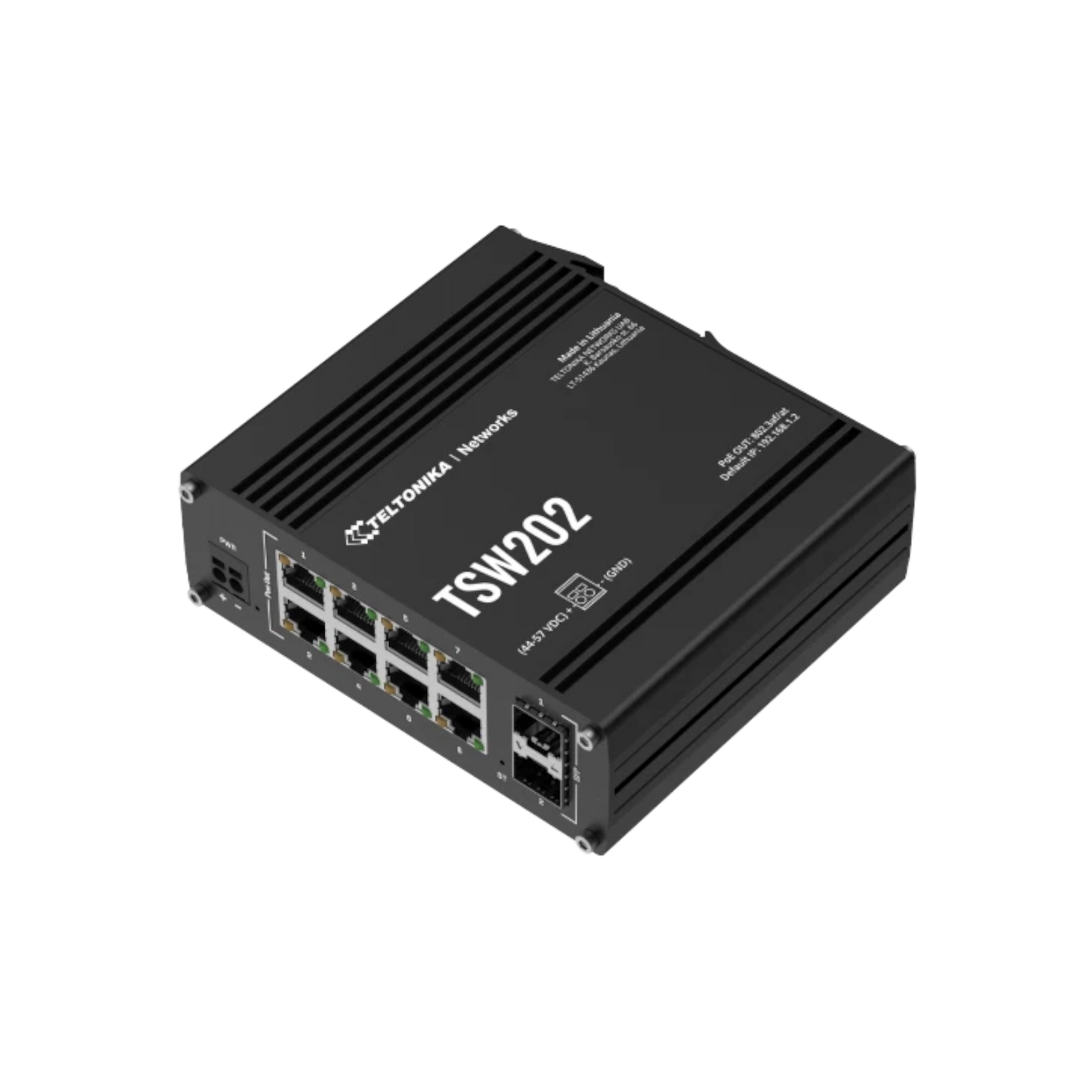 Switch zarządzalny Teltonika TSW202 8xGbE 2xSFP PoE+