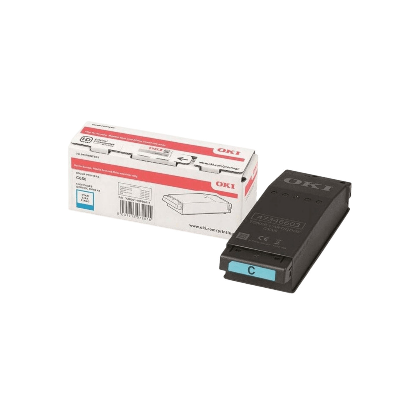 Toner do drukarki OKI C650 Błękitny (Cyan) 6K 09006127