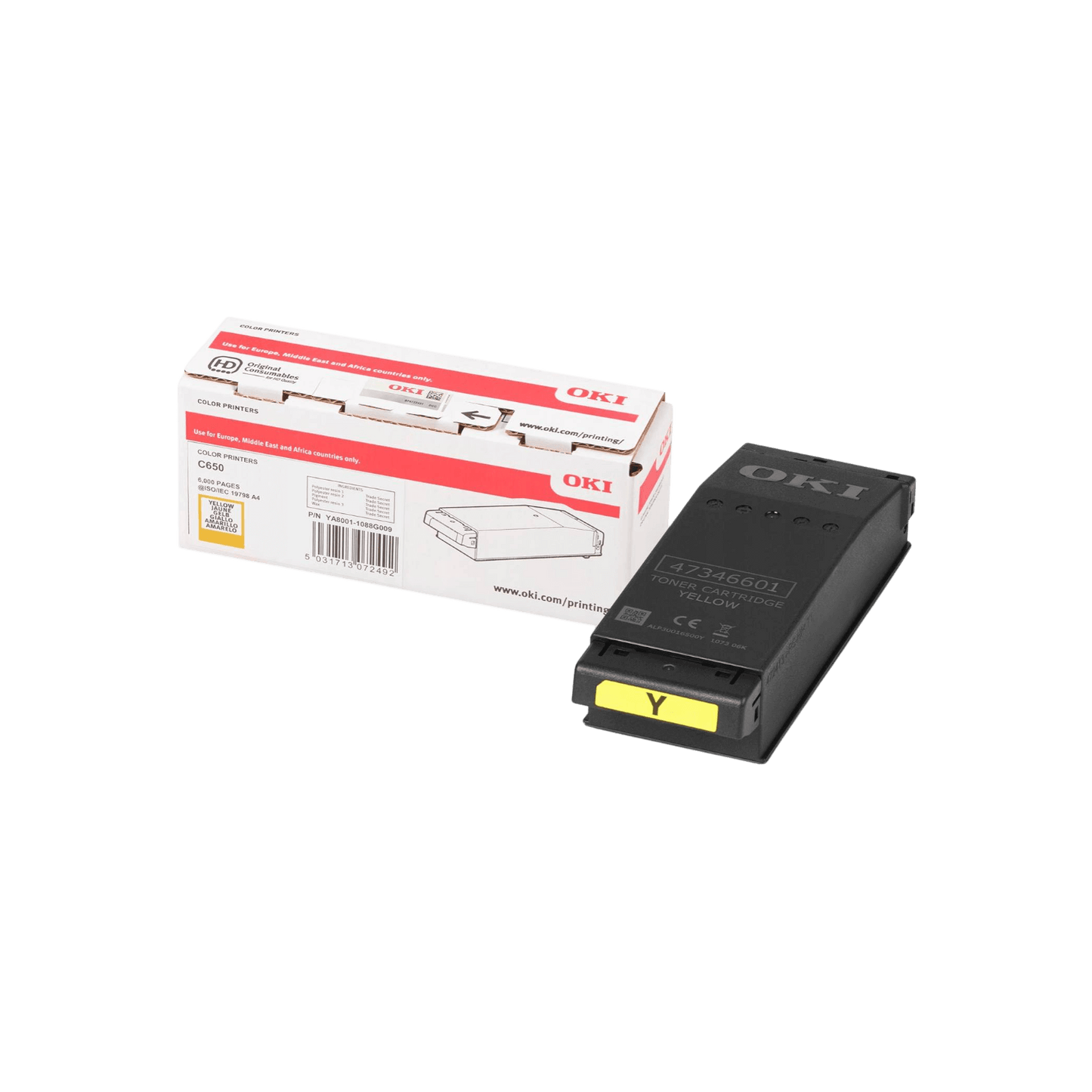 Toner do drukarki OKI C650 Żółty (Yellow) 6K 09006129