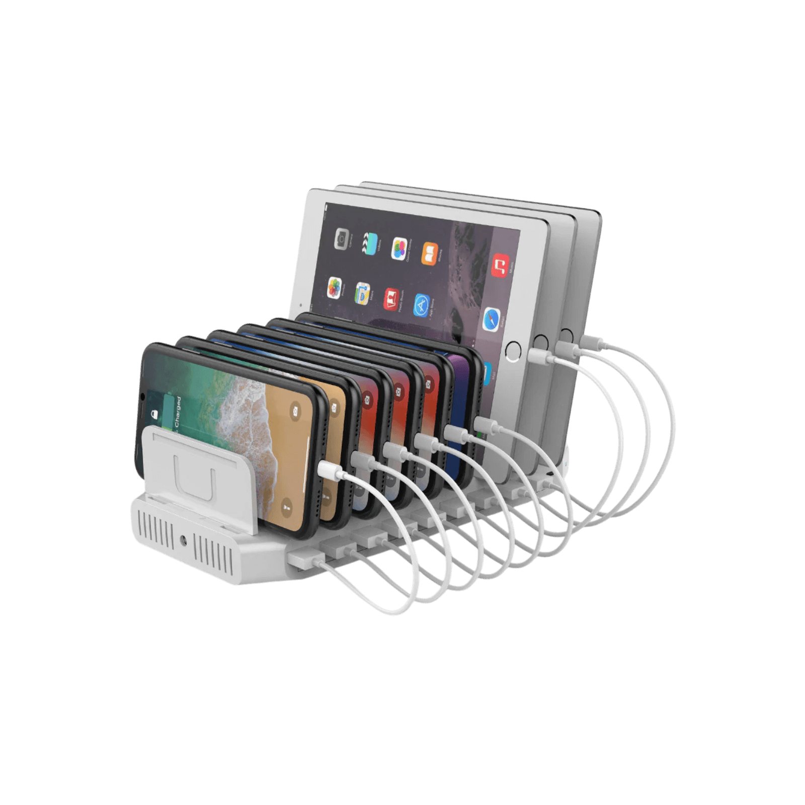 Stacja ładująca Unitek Y-2190 10x USB QC3.0 USB-C 160 W.