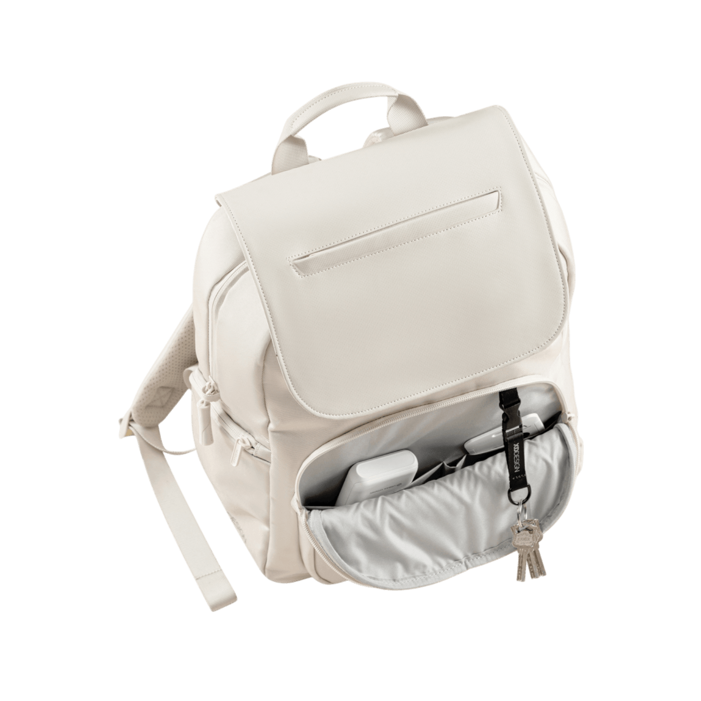 Plecak na laptopa 16" miejski antykradzieżowy XD DESIGN Soft Daypack Beżowy