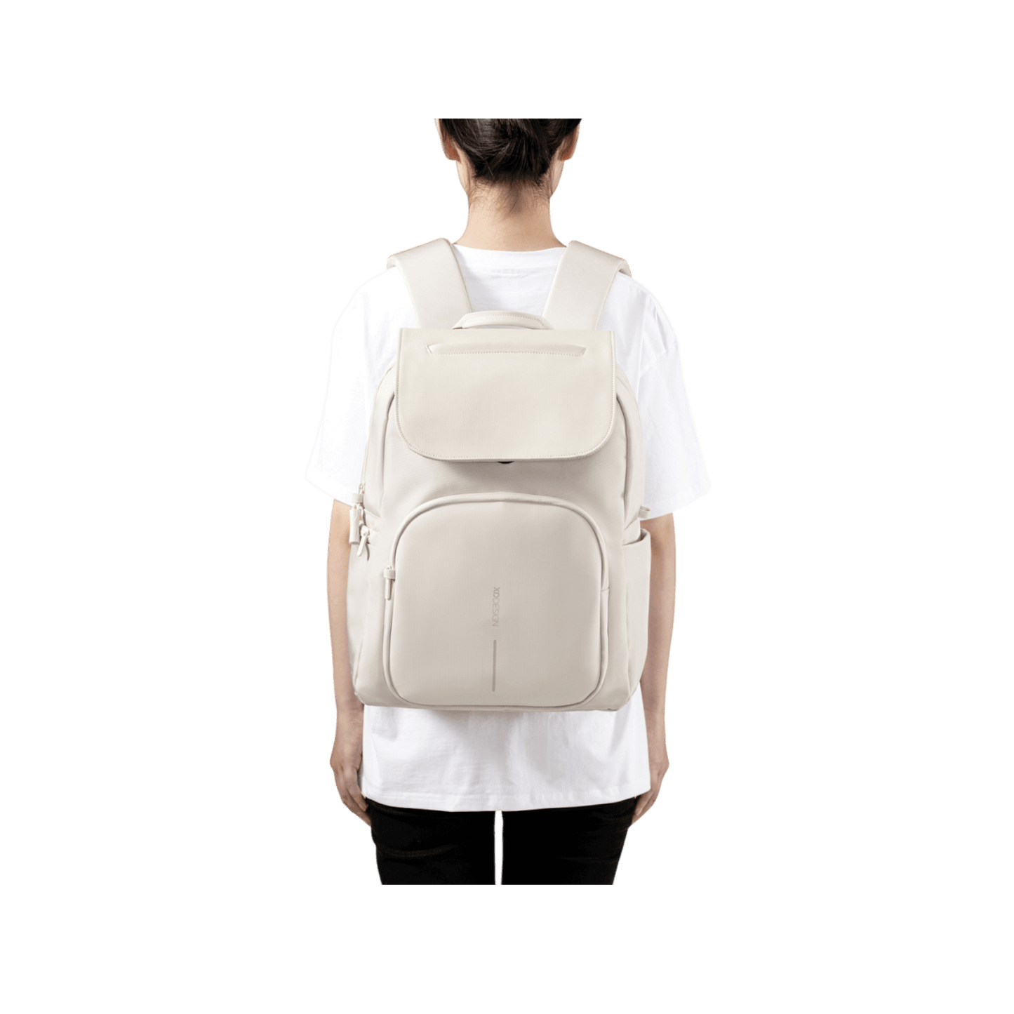 Plecak na laptopa 16" miejski antykradzieżowy XD DESIGN Soft Daypack Beżowy