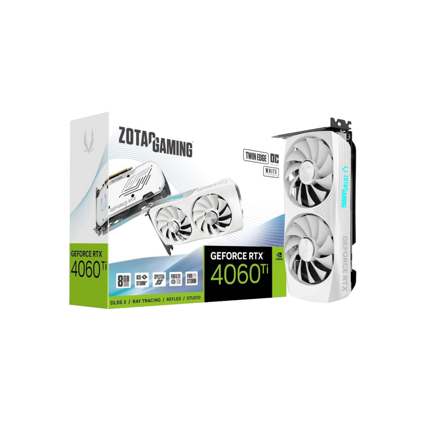 Karta graficzna ZOTAC GAMING GeForce RTX 4060 Twin Edge OC White Edition 8GB GDDR6