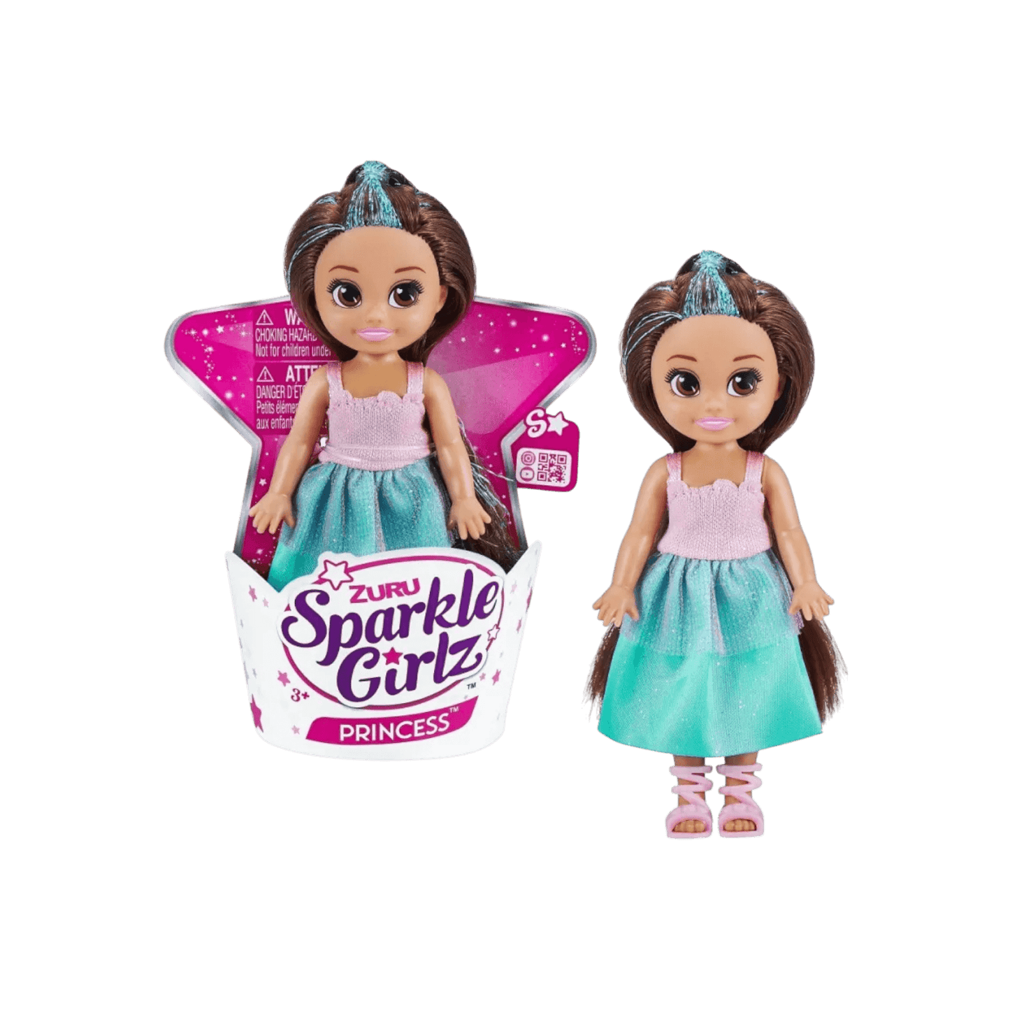 Lalka 4.7 cala ZURU Sparkle Girlz Księżniczka Zestaw 48 sztuk