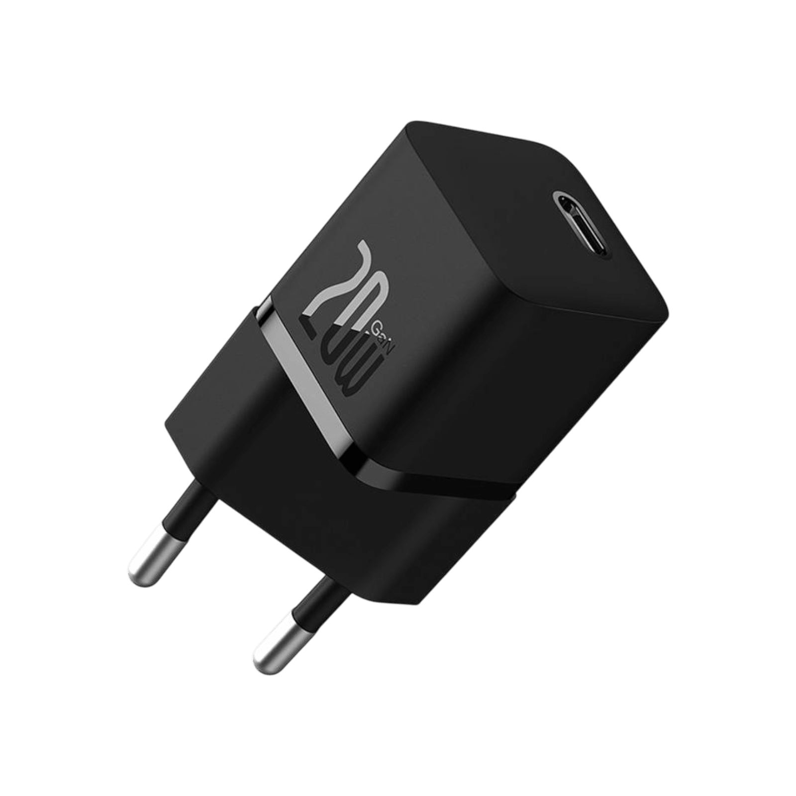 Ładowarka Baseus GaN5 Fast Charger mini 1C 20W Czarny bok