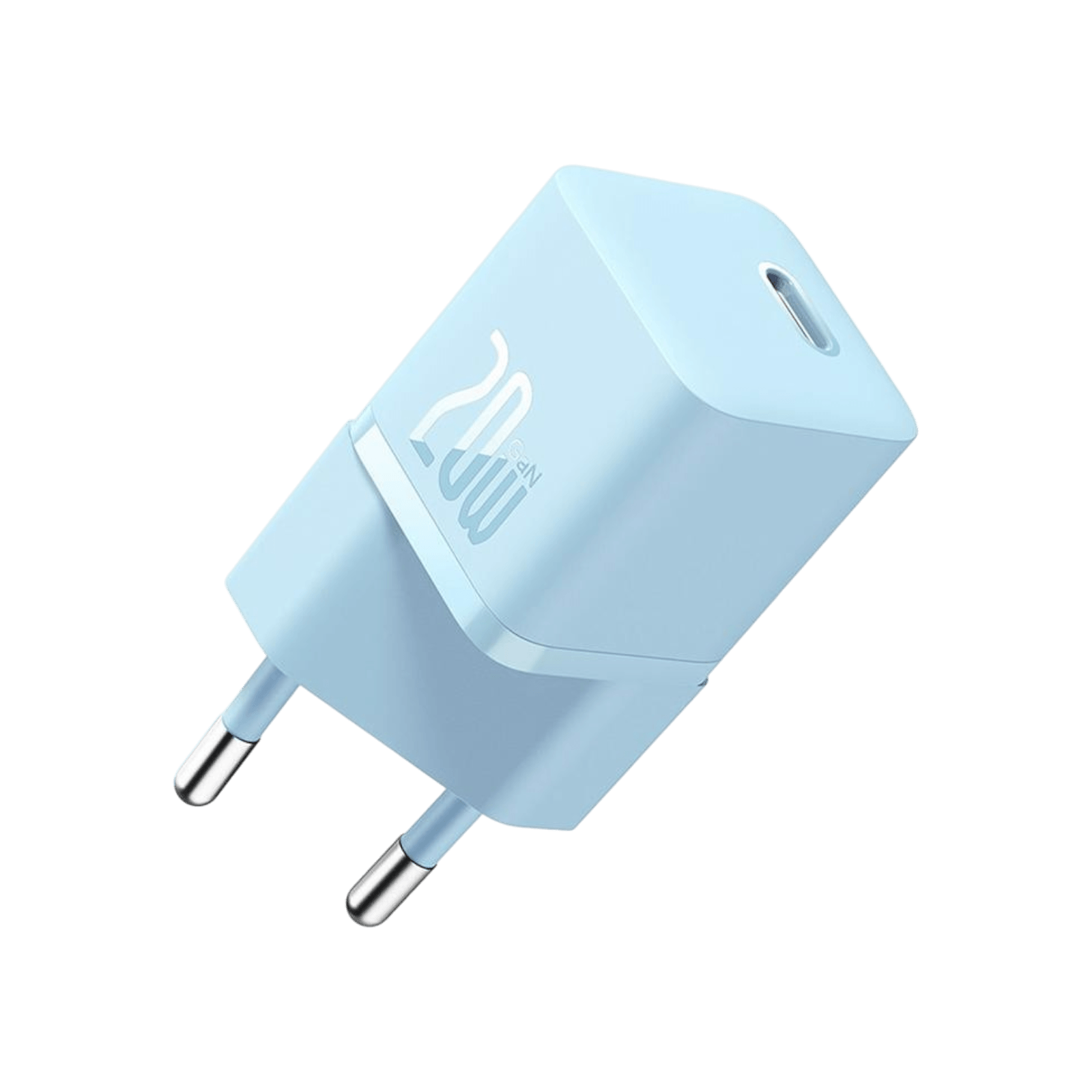 Ładowarka Baseus GaN5 Fast Charger mini 1C 20W Niebieski Bok