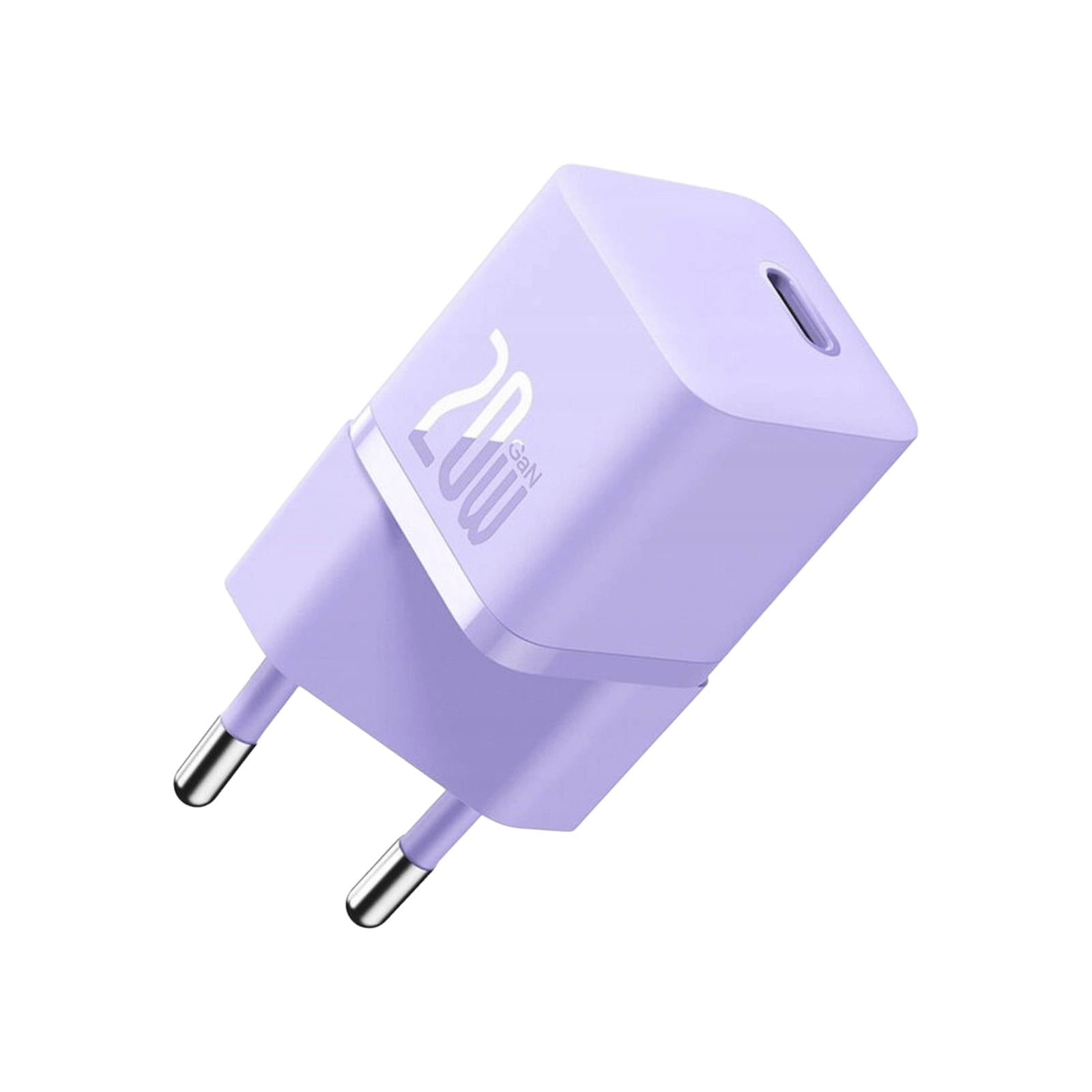 Ładowarka Baseus GaN5 Fast Charger mini 1C 20W Fioletowy Bok