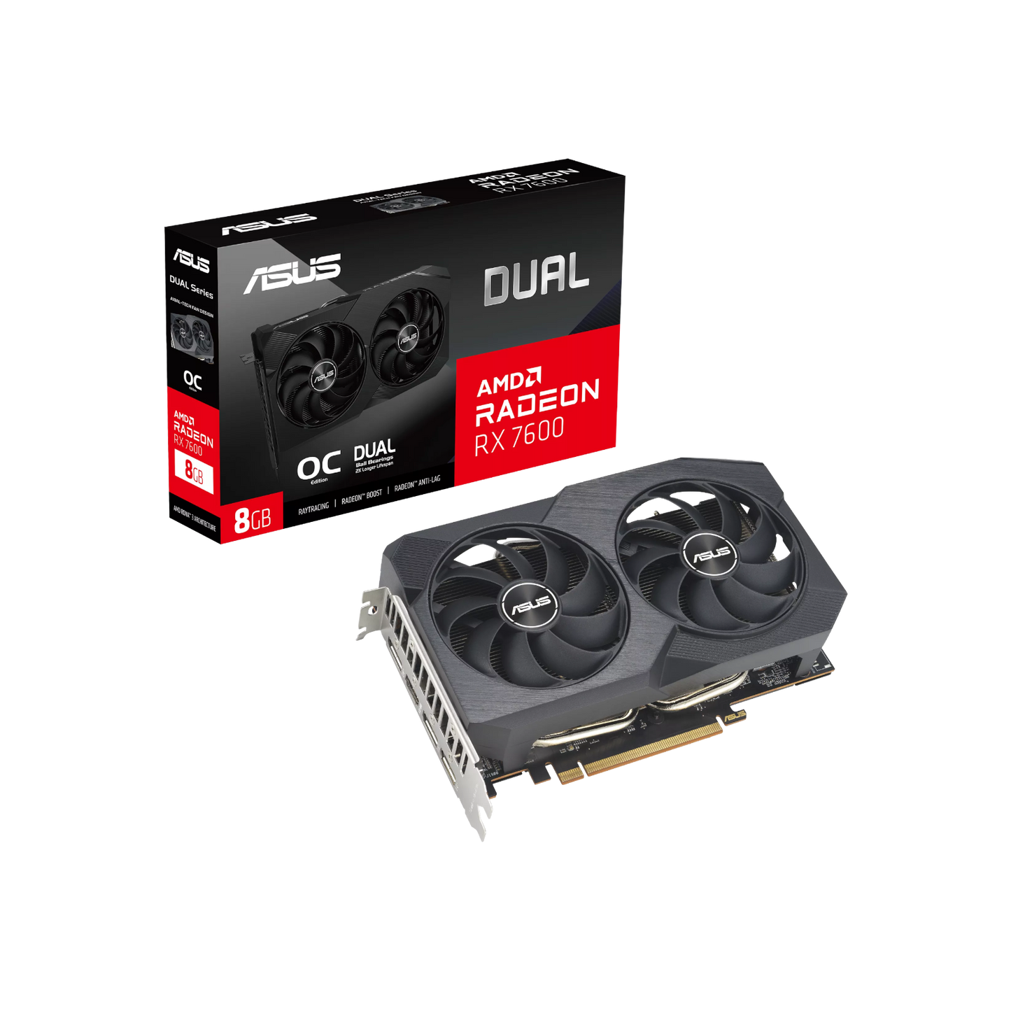 Karta graficzna Asus Dual Radeon RX 7600 V2 OC 8GB GDDR6