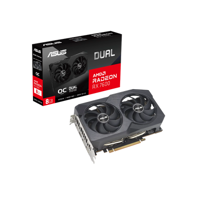 Karta graficzna Asus Dual Radeon RX 7600 V2 OC 8GB GDDR6