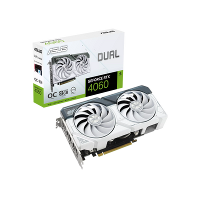 Karta graficzna Asus Dual GeForce RTX 4060 White OC 8GB GDDR6