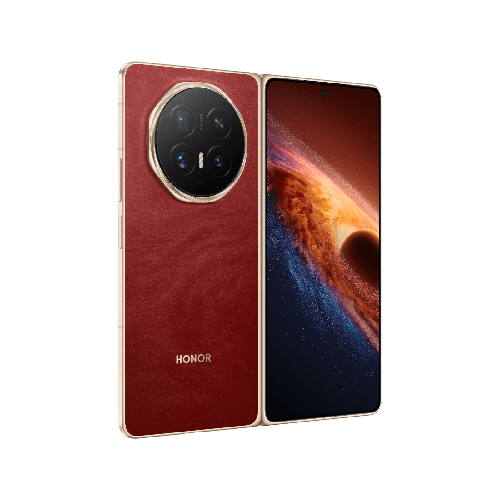 HONOR Magic V6 Czerwony Rozłożony Przód i tył