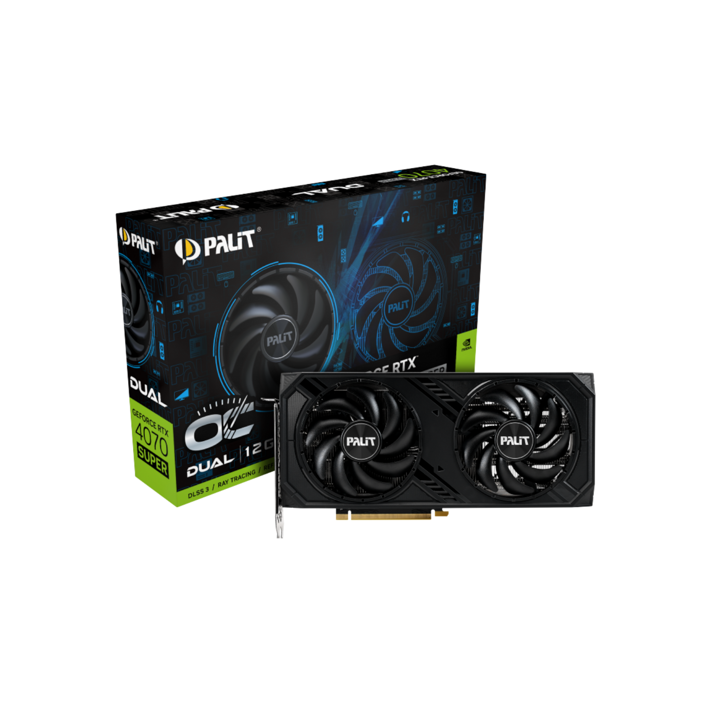 Karta graficzna Palit GeForce RTX 4070 SUPER Dual OC 12GB GDDR6X