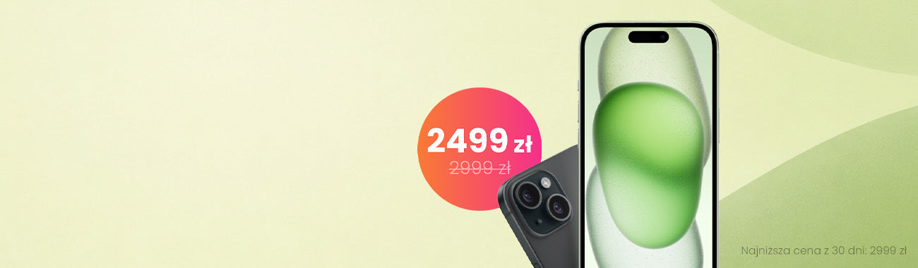 Smartfon Apple iPhone 15 za 2499 zł w SimplyBuy