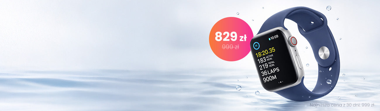 Apple Watch SE 2 44 mm 829 zł do 5 kwietnia.