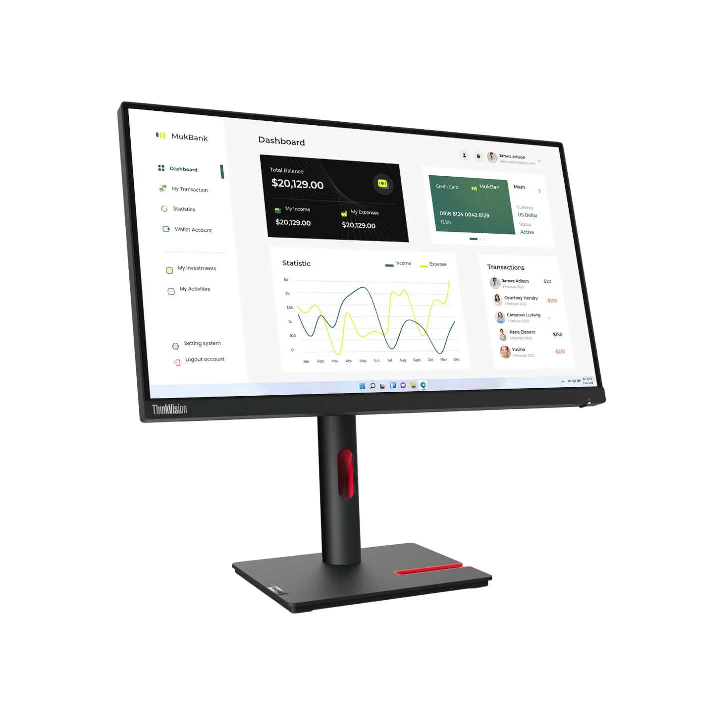 Monitor Lenovo T23i-30 IPS Full HD