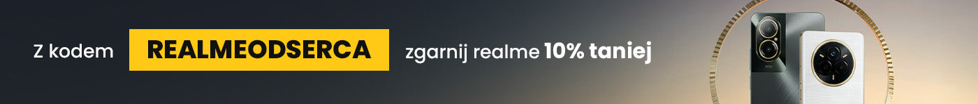 Zgarnij realme 10% taniej z kodem REALMEODSERCA