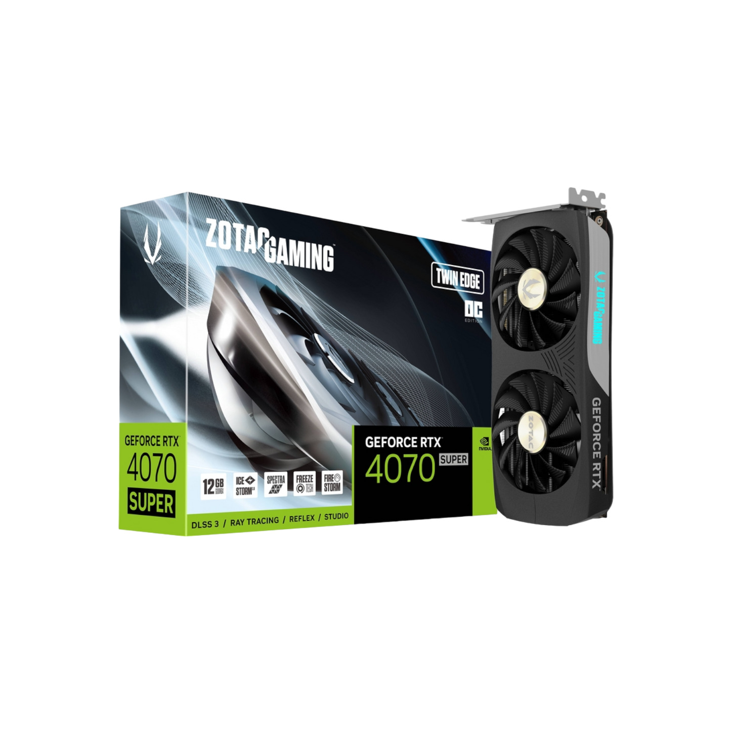 Karta graficzna ZOTAC GAMING GeForce RTX 4070 SUPER Twin Edge OC 12GB GDDRX6