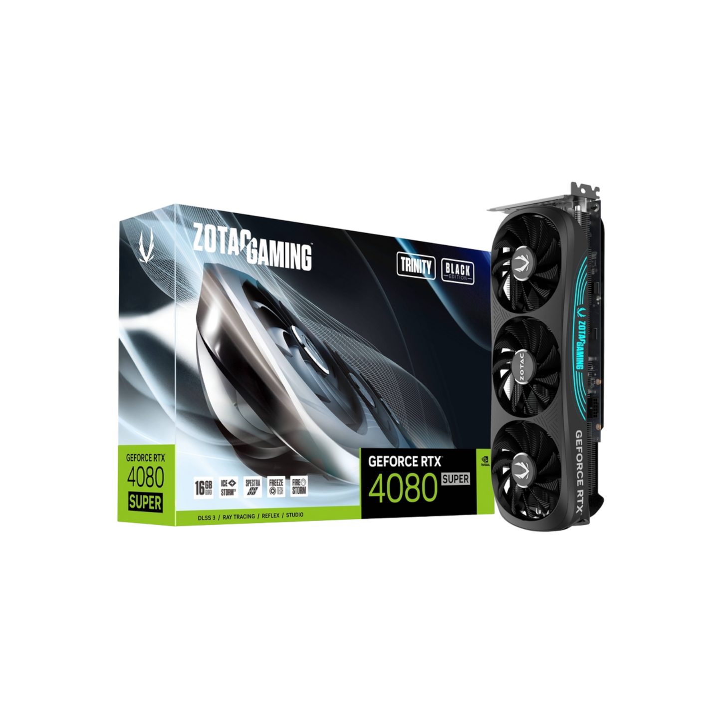 Karta graficzna ZOTAC GAMING GeForce RTX 4080 SUPER Trinity Black 16GB GDDR6X