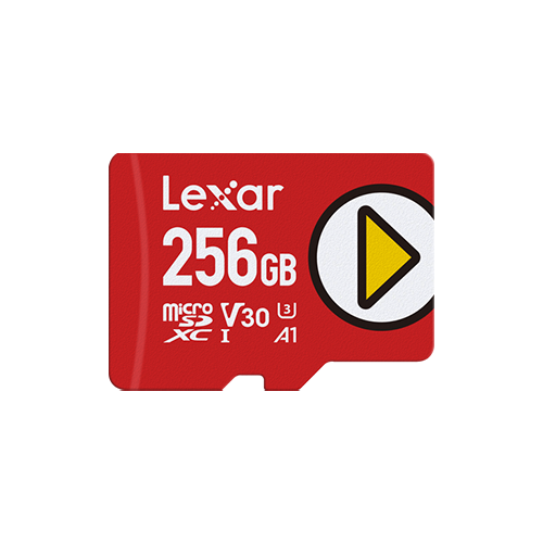 Lexar microSDXC Card C10 UHS-I A1 V30 U3 Play 256GB od Lexar w SimplyBuy.pl