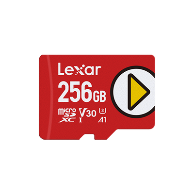 Lexar microSDXC Card C10 UHS-I A1 V30 U3 Play 256GB od Lexar w SimplyBuy.pl