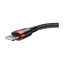 Kabel USB-A Lightning Baseus Cafule 1.5A 2m Czarno-czerwony od Baseus w SimplyBuy.pl