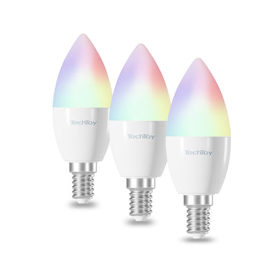 TechToy Smart Bulb RGB 4.5W E14 3pcs set od Tesla w SimplyBuy.pl