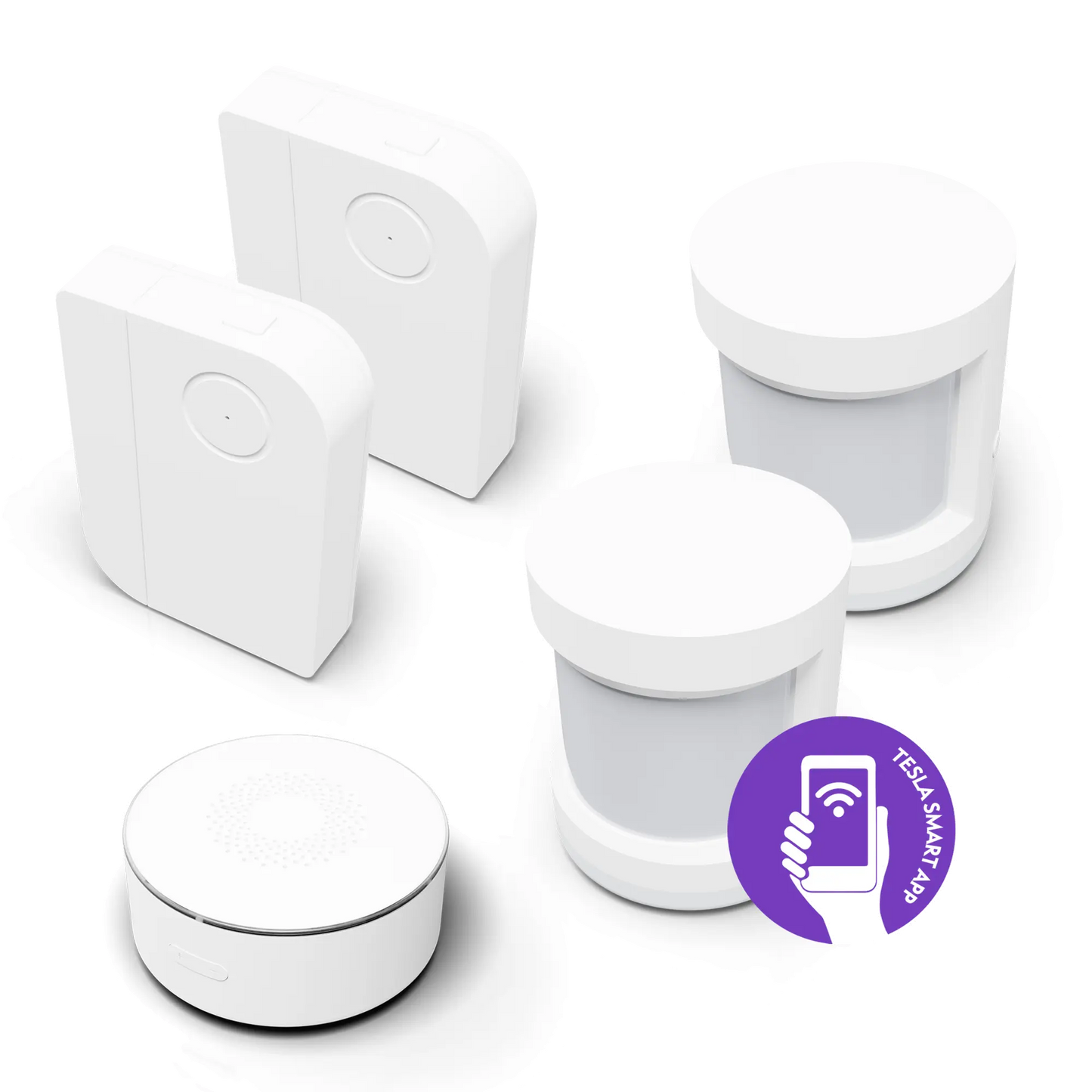 Tesla Smart Bundle Security (2x Window sensor, 2x Motion sensor, 1x Siren) od Tesla w SimplyBuy.pl