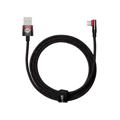 Kabel kątowy USB-A - USB-C Baseus MVP 2 100W 2m Czarno-Czerwony od Baseus w SimplyBuy.pl