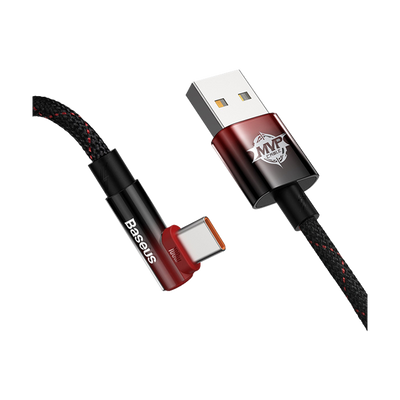 Kabel kątowy USB-A - USB-C Baseus MVP 2 100W 2m Czarno-Czerwony od Baseus w SimplyBuy.pl