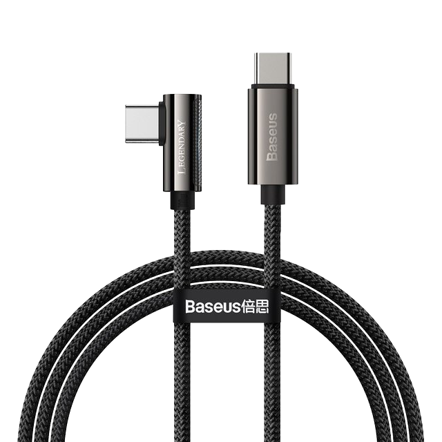 Kabel kątowy USB-C - USB-C Baseus Legend Series 100W 1m Czarny od Baseus w SimplyBuy.pl