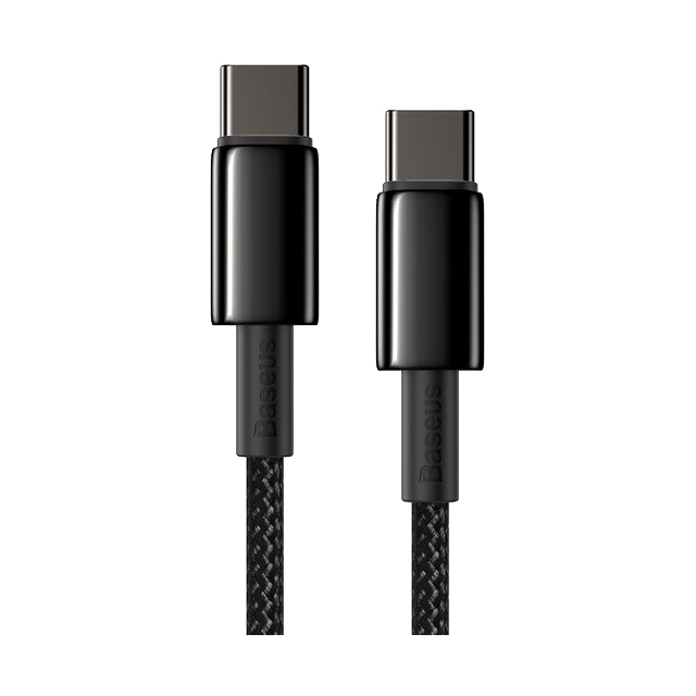 Kabel USB-C - USB-C Baseus Tungsten Gold Quick Charge 4.0 2m Czarny od Baseus w SimplyBuy.pl